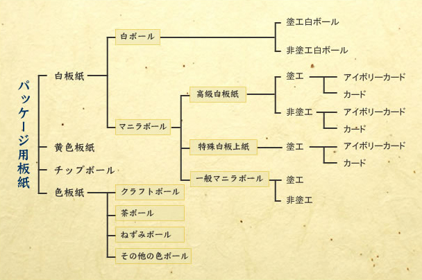 パッケージ用板紙